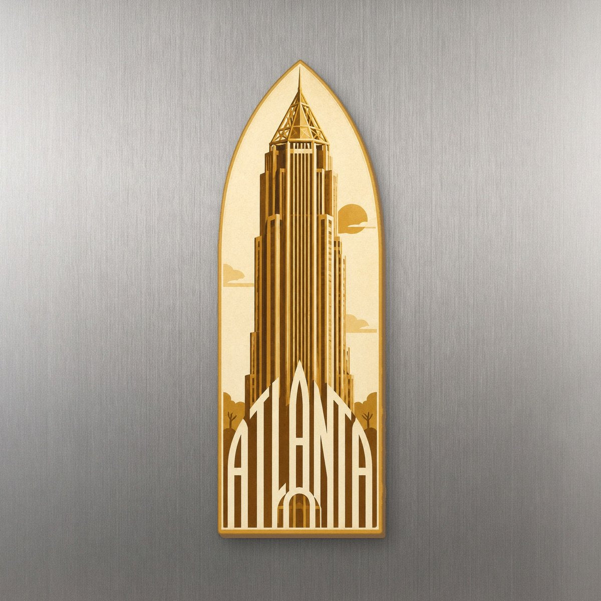 She's Choosing Atlanta Magnet | Typographic Illustration | S495-M