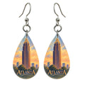 She's Choosing Atlanta Earrings | Colored Pencil over Gouache | S496