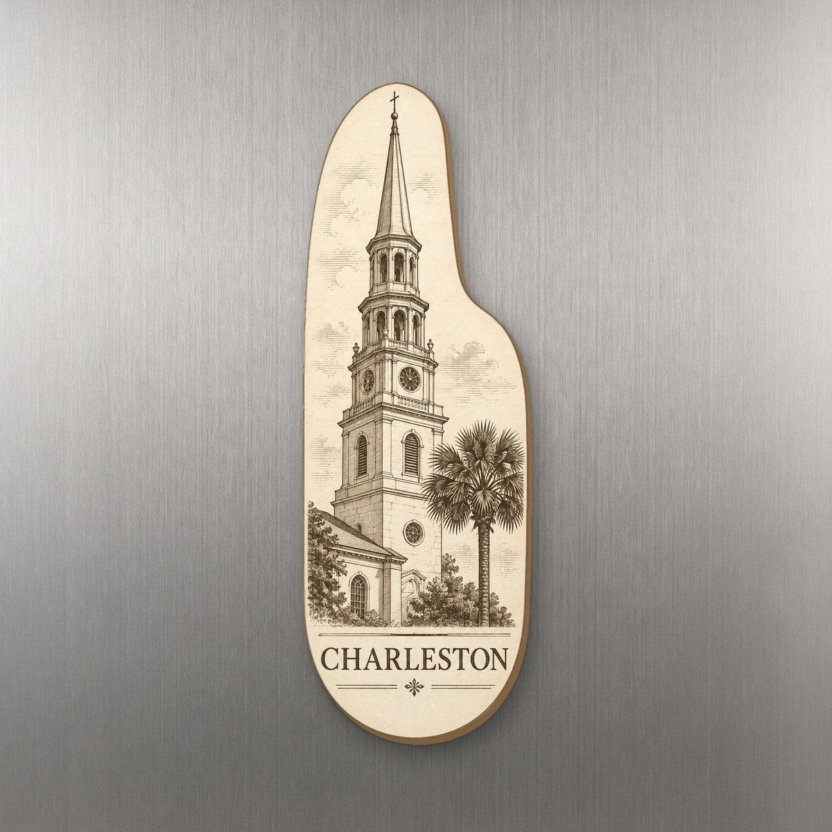 She's Choosing Charleston Magnet | Etching-Inspired Linework | S504-M