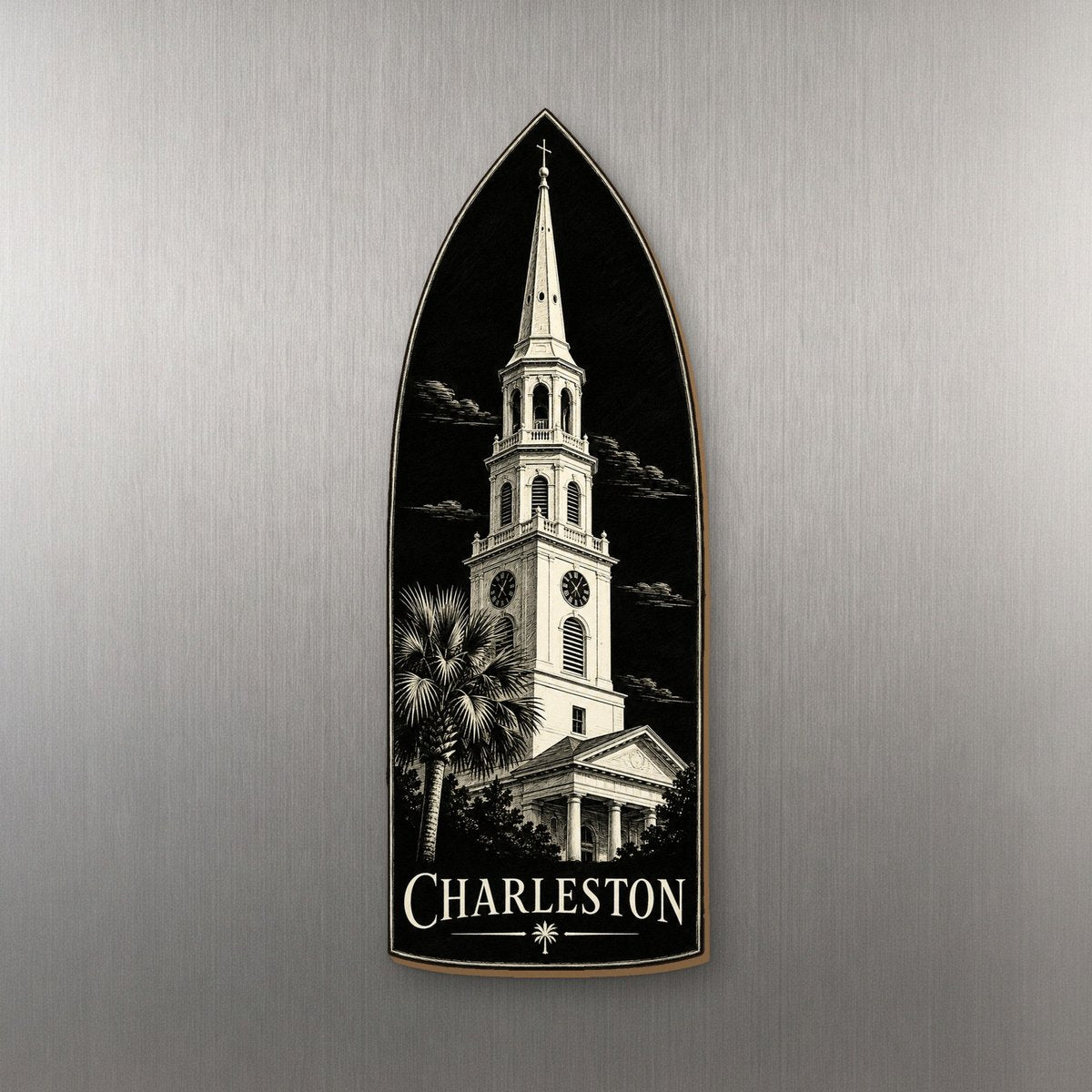 She's Choosing Charleston Magnet | Scratchboard | S506-M