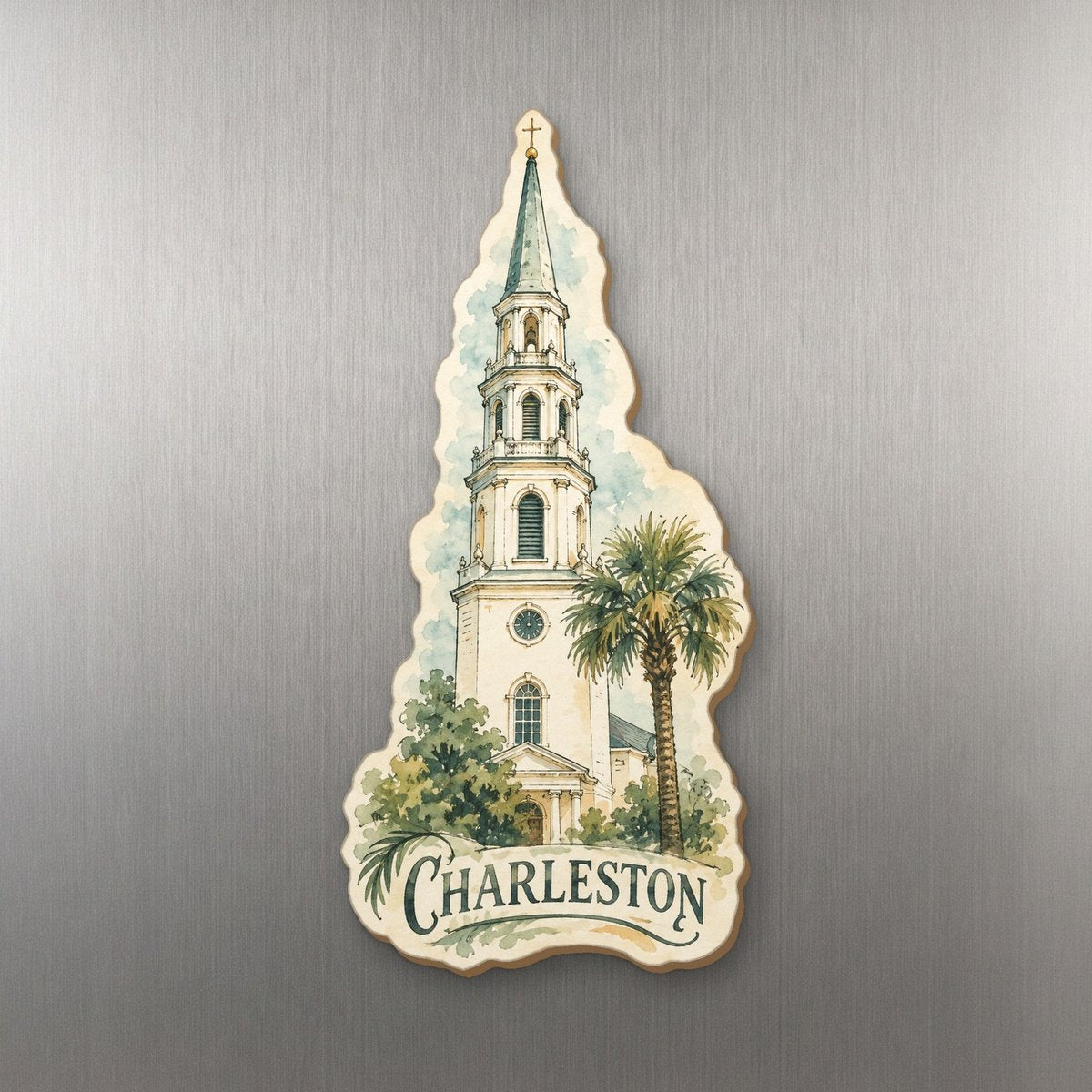 She's Choosing Charleston Magnet | Pen and Watercolor Wash | S509-M