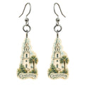 She's Choosing Charleston Earrings | Pen and Watercolor Wash | S509