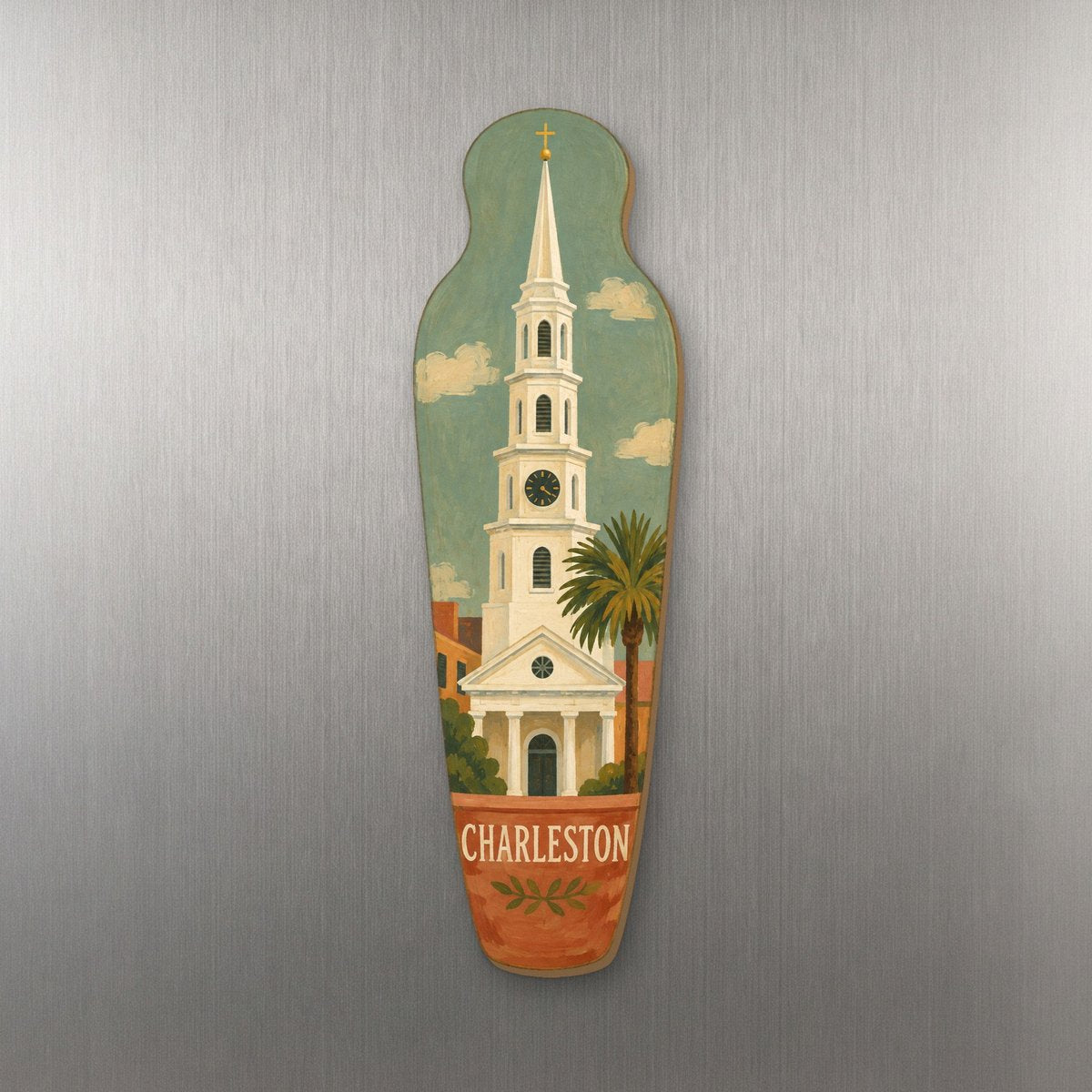 She's Choosing Charleston Magnet | Naive Folk Painting | S510-M