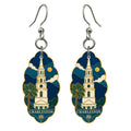 She's Choosing Charleston Earrings | Cloisonné-Inspired Graphic | S512