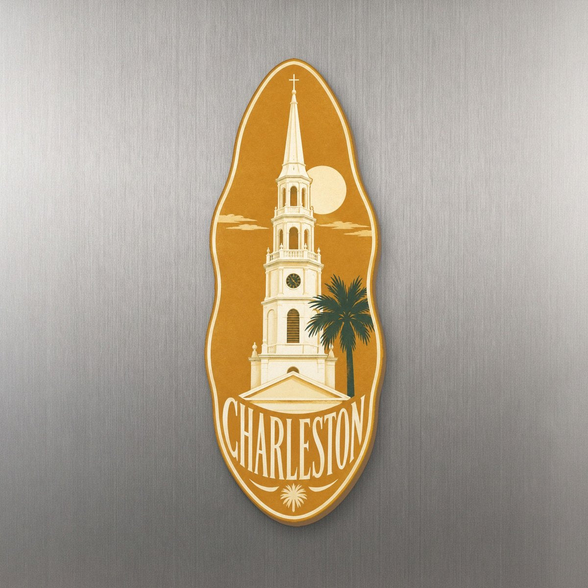 She's Choosing Charleston Magnet | Typographic Illustration | S513-M