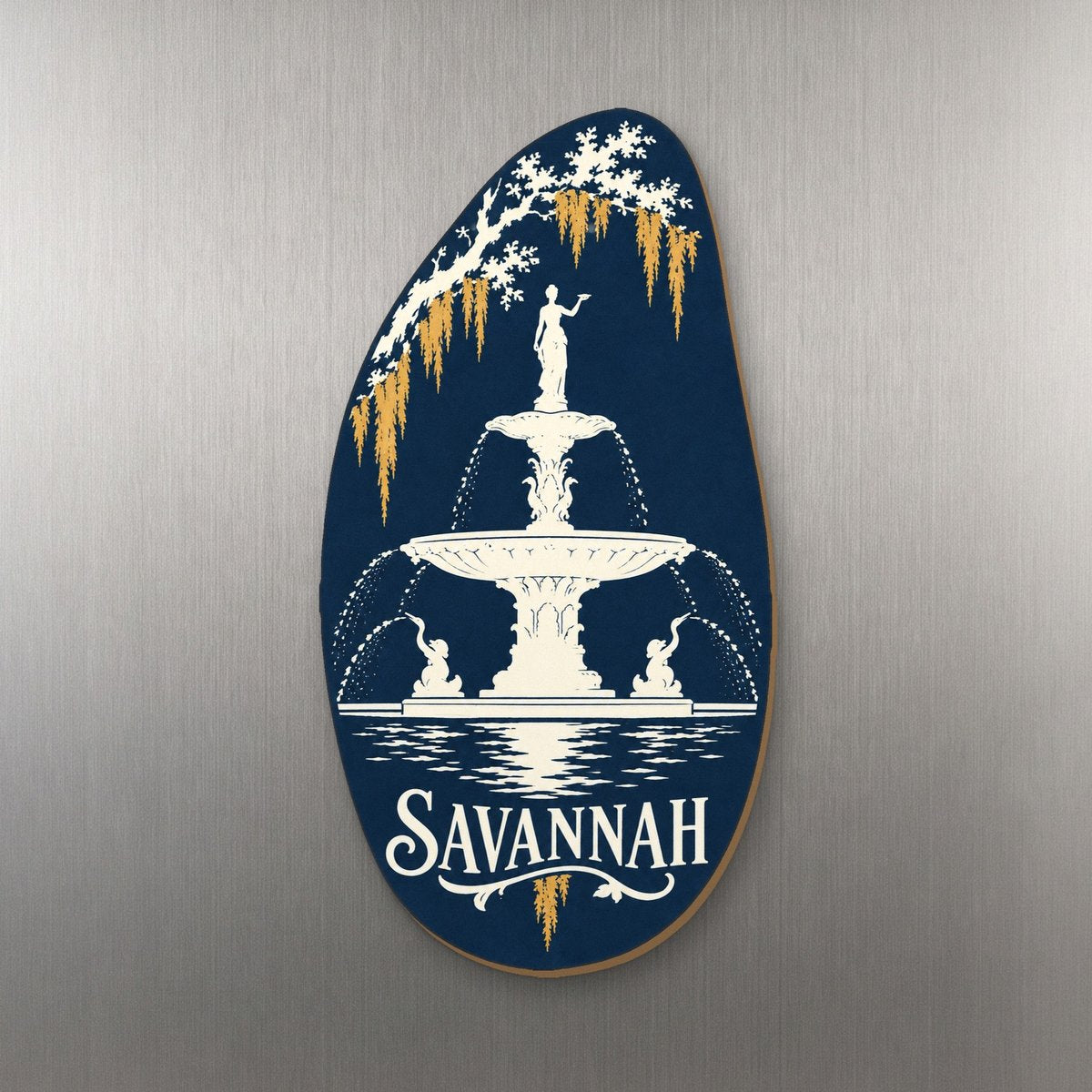 She's Choosing Savannah Magnet | Negative-Space Silhouette | S515-M