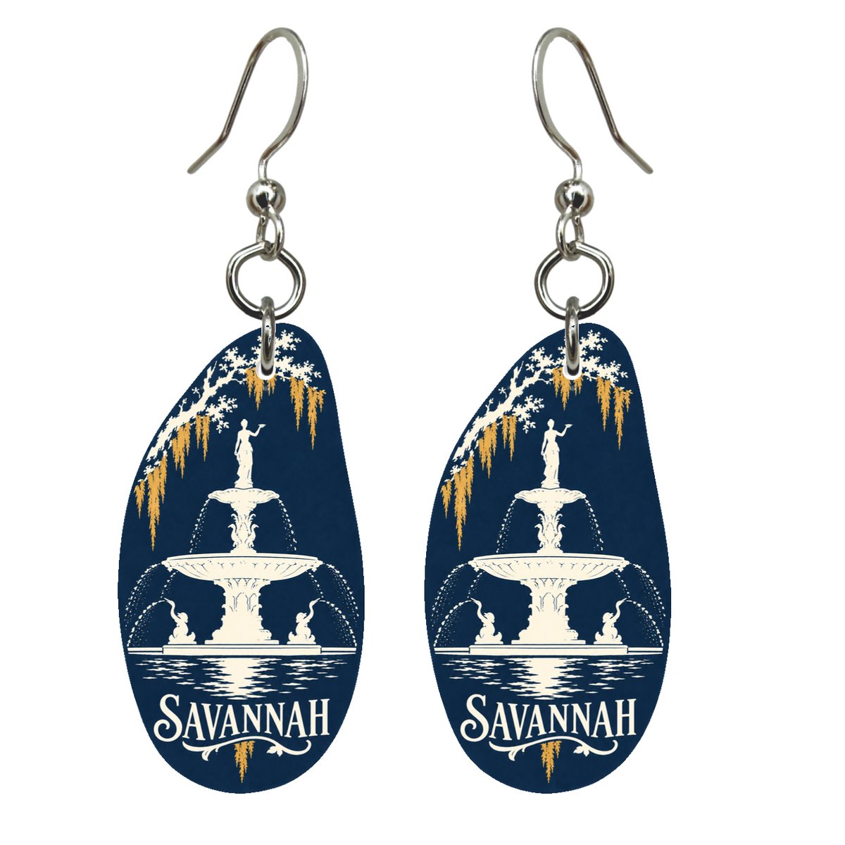 She's Choosing Savannah Earrings | Negative-Space Silhouette | S515