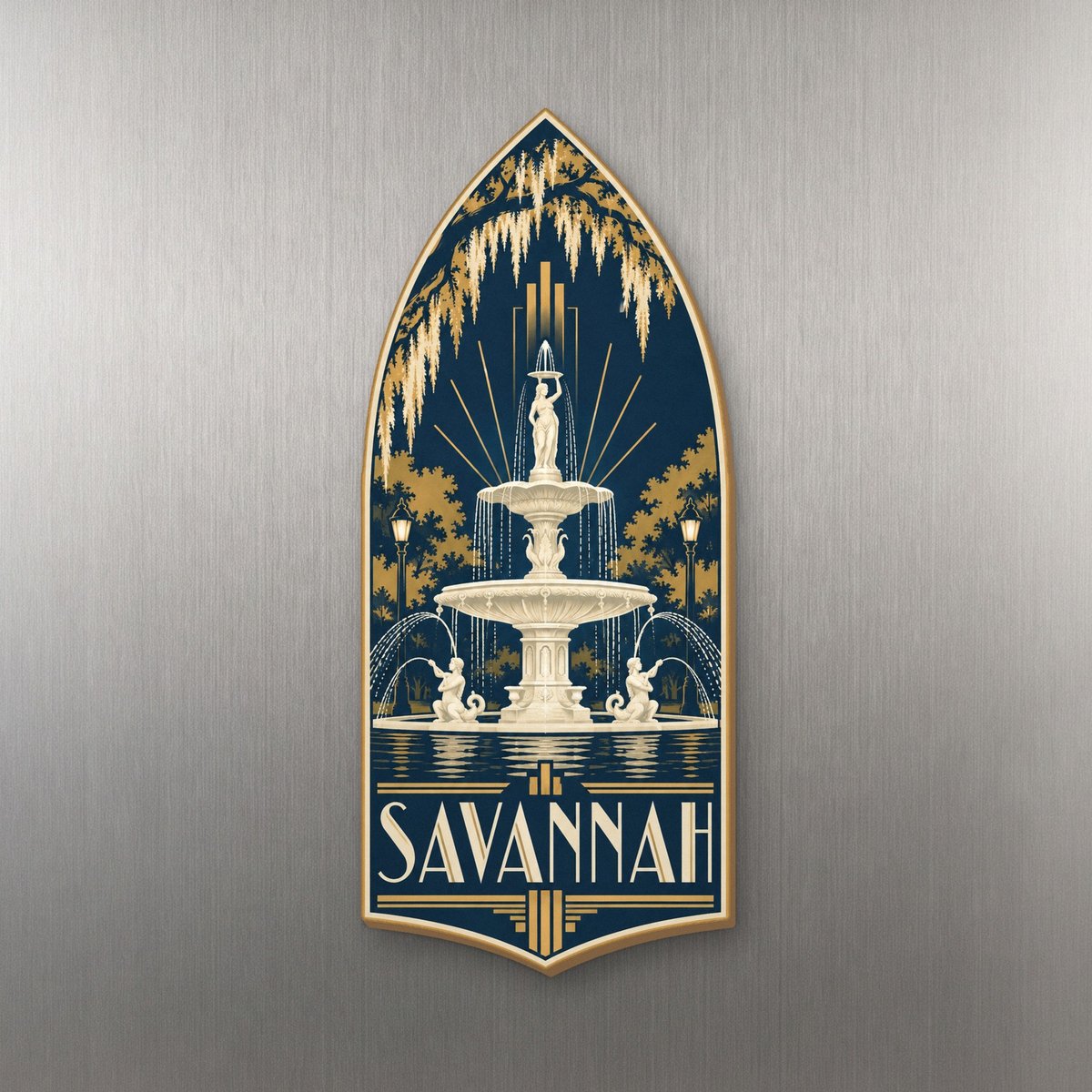 She's Choosing Savannah Magnet | Art Deco | S519-M