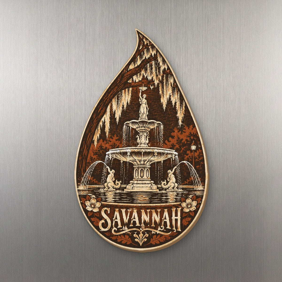 She's Choosing Savannah Magnet | Woodcut | S520-M