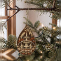 She's Choosing Savannah Ornament | Woodcut | S520-O