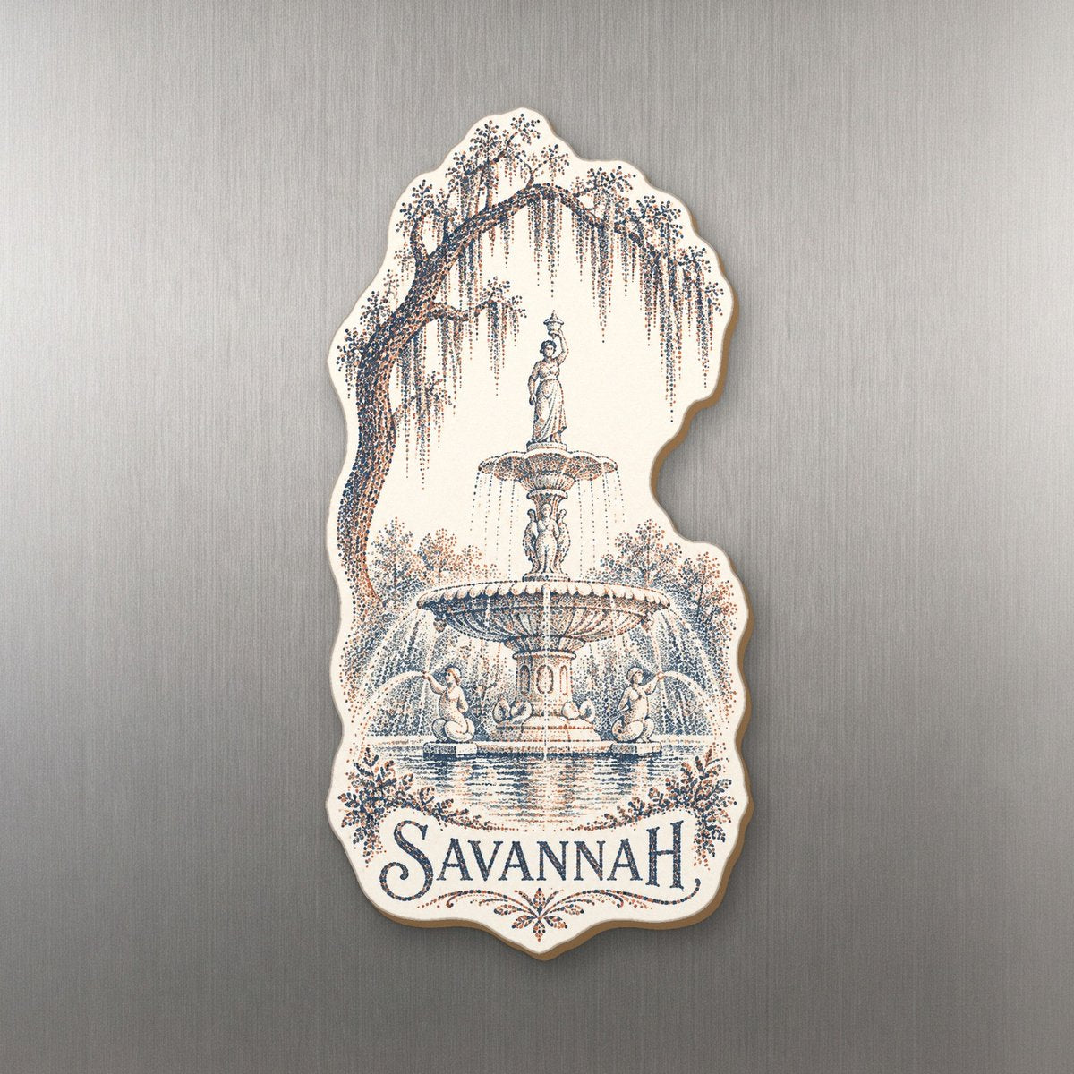 She's Choosing Savannah Magnet | Sparse Pointillism | S523-M