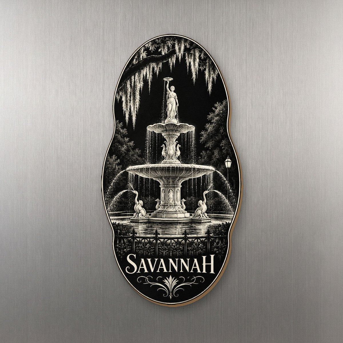 She's Choosing Savannah Magnet | Scratchboard | S524-M