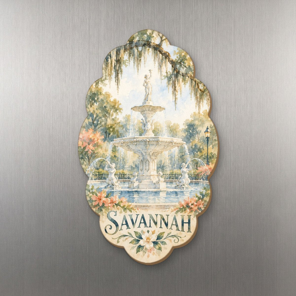 She's Choosing Savannah Magnet | Restrained Watercolor | S526-M