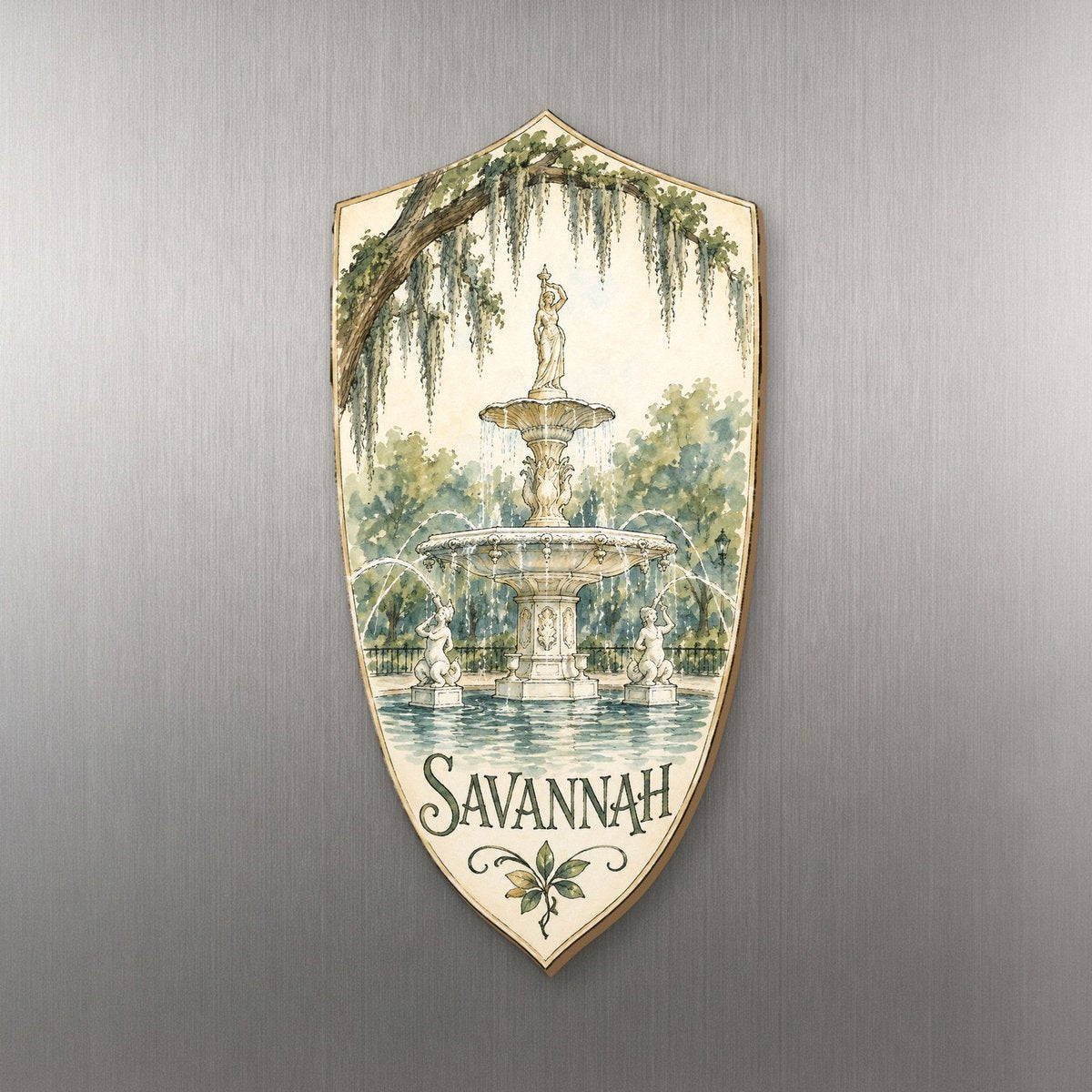 She's Choosing Savannah Magnet | Pen and Watercolor Wash | S527-M