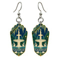 She's Choosing Savannah Earrings | Cloisonné-Inspired Graphic | S530
