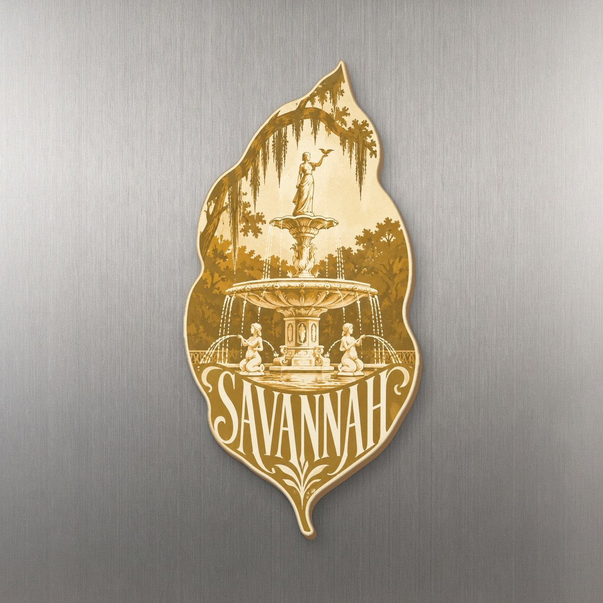 She's Choosing Savannah Magnet | Typographic Illustration | S531-M