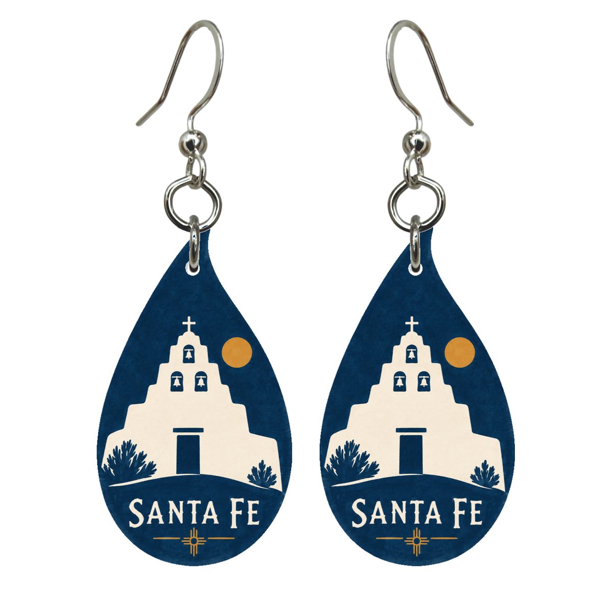 She's Choosing Santa Fe Earrings | Negative-Space Silhouette | S533