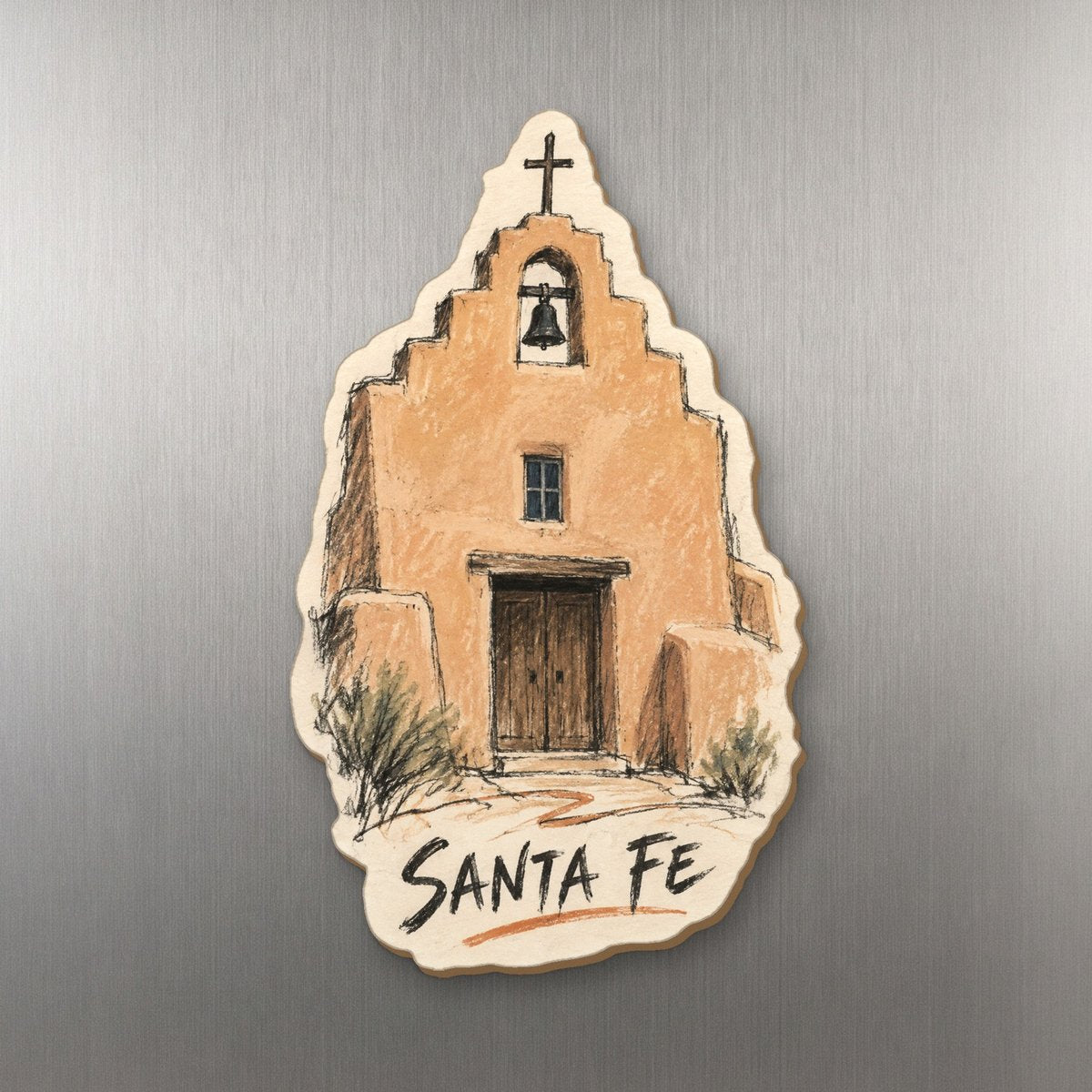 She's Choosing Santa Fe Magnet | Loose Contour Sketch | S535-M