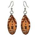 She's Choosing Santa Fe Earrings | Woodcut | S538