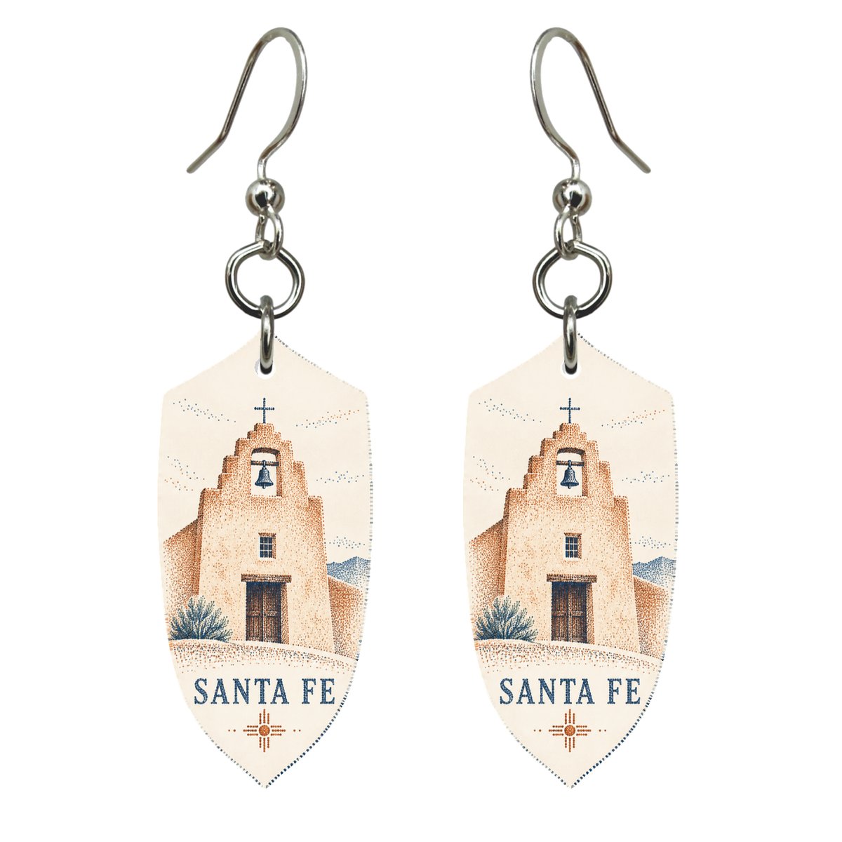 She's Choosing Santa Fe Earrings | Sparse Pointillism | S541