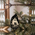 She's Choosing Santa Fe Ornament | Scratchboard | S542-O