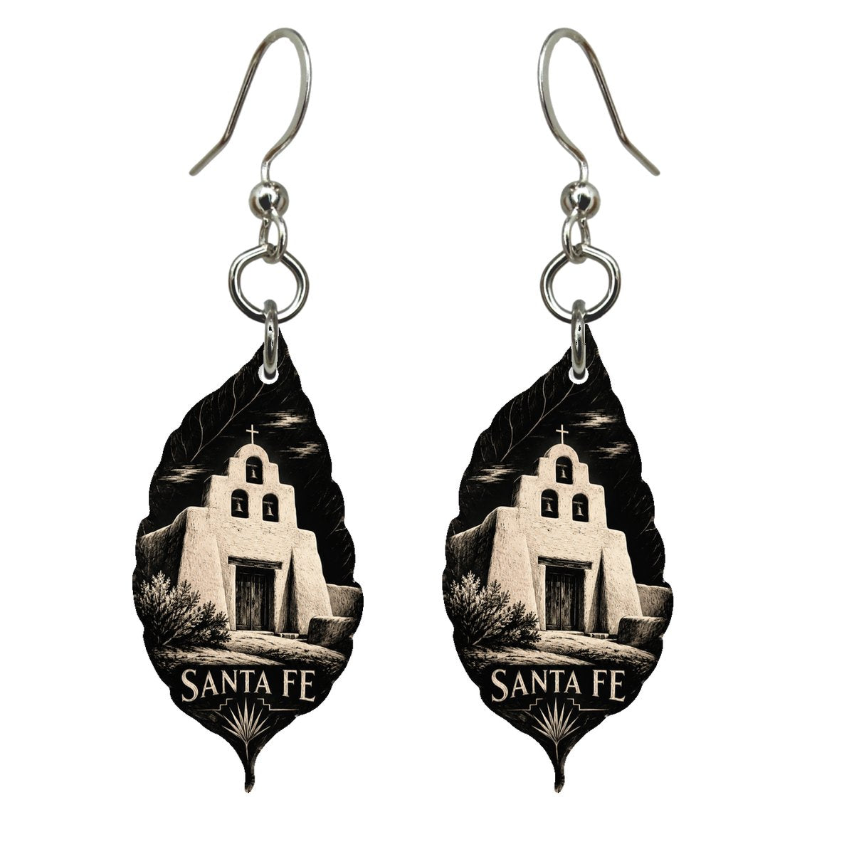 She's Choosing Santa Fe Earrings | Scratchboard | S542