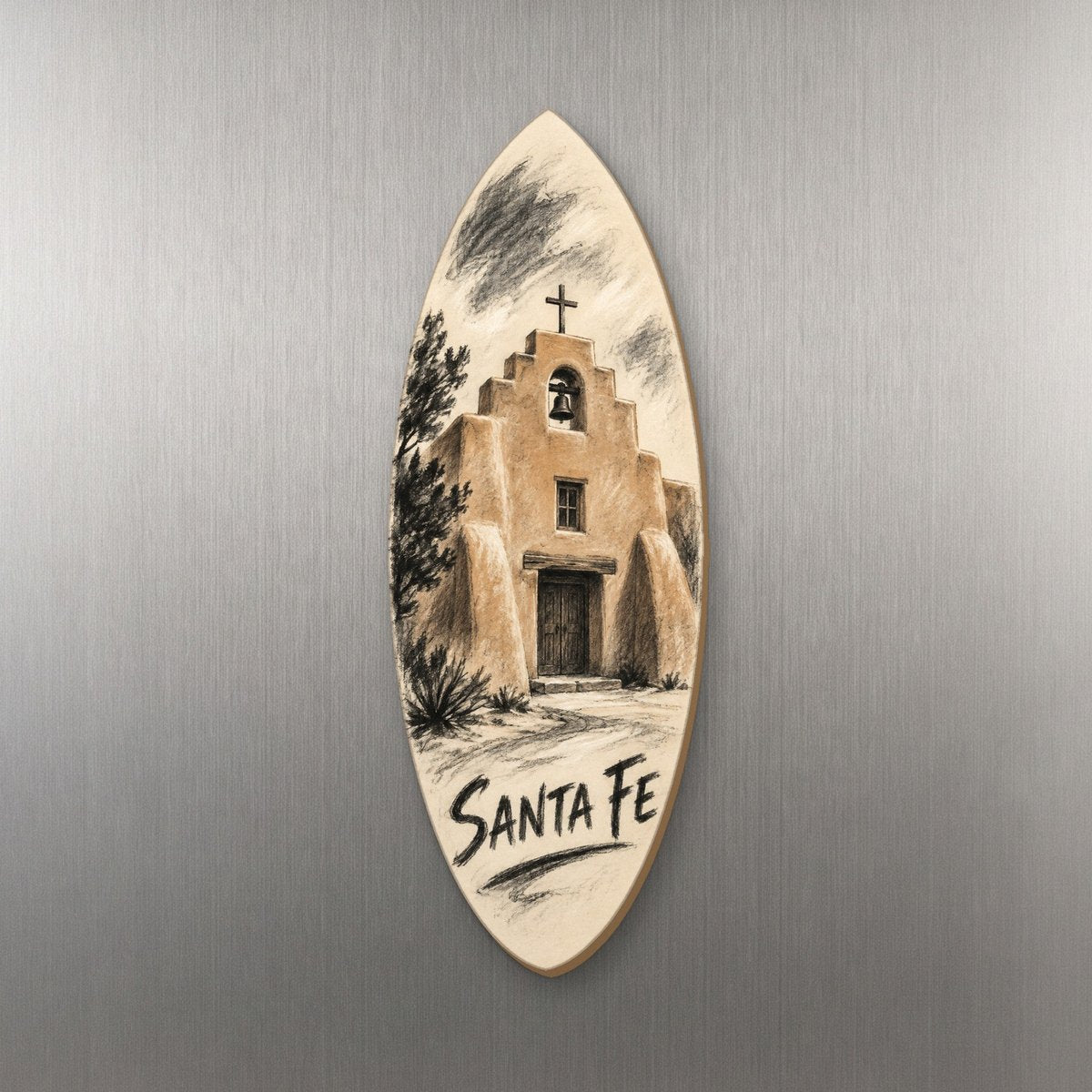 She's Choosing Santa Fe Magnet | Charcoal Gesture | S543-M
