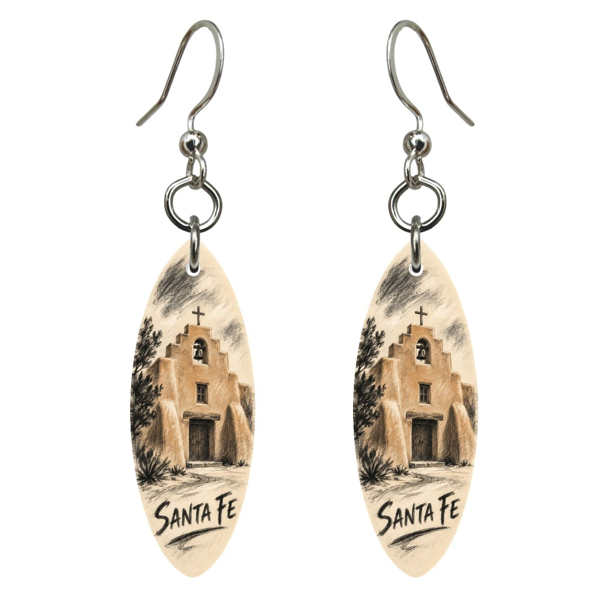 She's Choosing Santa Fe Earrings | Charcoal Gesture | S543