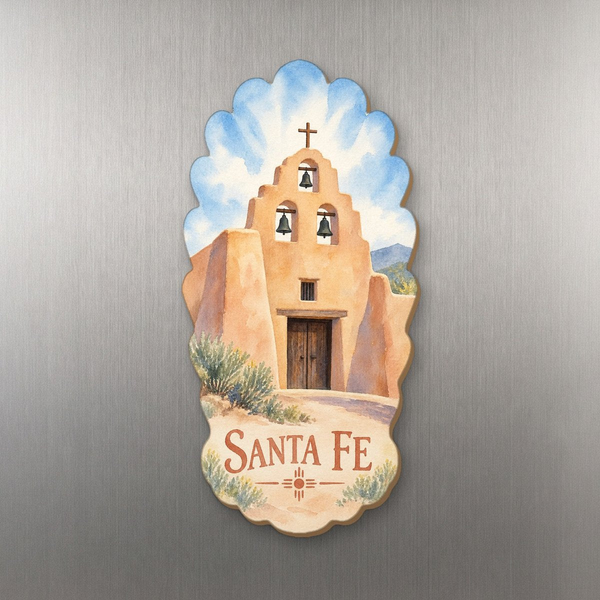 She's Choosing Santa Fe Magnet | Restrained Watercolor | S544-M