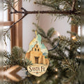 She's Choosing Santa Fe Ornament | Pen and Watercolor Wash | S545-O