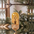 She's Choosing Santa Fe Ornament | Typographic Illustration | S549-O