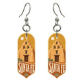 She's Choosing Santa Fe Earrings | Typographic Illustration | S549