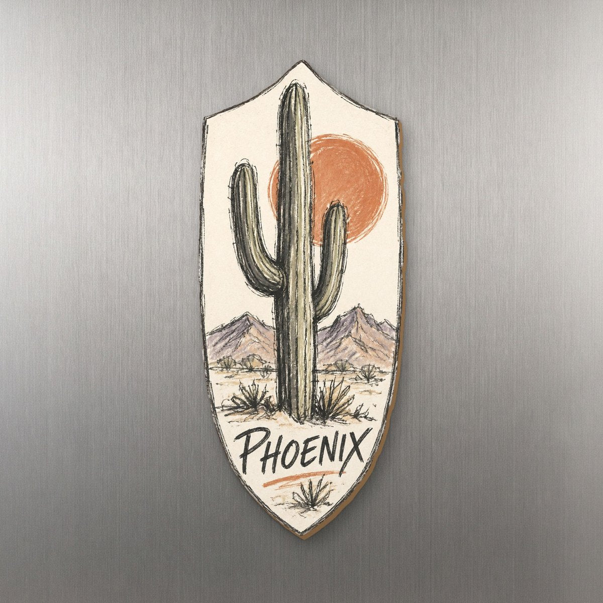 She's Choosing Phoenix Magnet | Loose Contour Sketch | S553-M