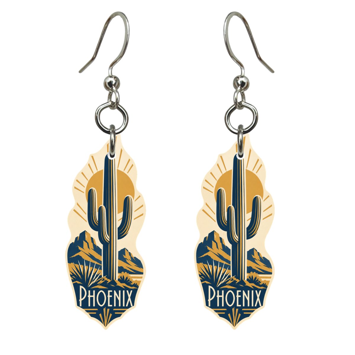 She's Choosing Phoenix Earrings | Art Deco | S555