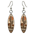 She's Choosing Phoenix Earrings | Woodcut | S556
