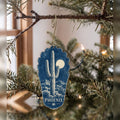 She's Choosing Phoenix Ornament | Cyanotype-Inspired | S557-O