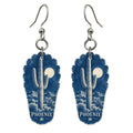 She's Choosing Phoenix Earrings | Cyanotype-Inspired | S557