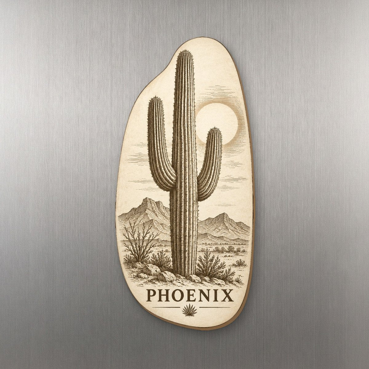 She's Choosing Phoenix Magnet | Etching-Inspired Linework | S558-M