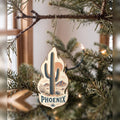 She's Choosing Phoenix Ornament | Sparse Pointillism | S559-O