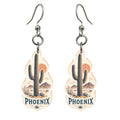 She's Choosing Phoenix Earrings | Sparse Pointillism | S559
