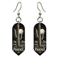 She's Choosing Phoenix Earrings | Scratchboard | S560