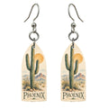 She's Choosing Phoenix Earrings | Pen and Watercolor Wash | S563