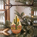 She's Choosing Phoenix Ornament | Naive Folk Painting | S564-O