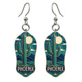 She's Choosing Phoenix Earrings | Cloisonné-Inspired Graphic | S566