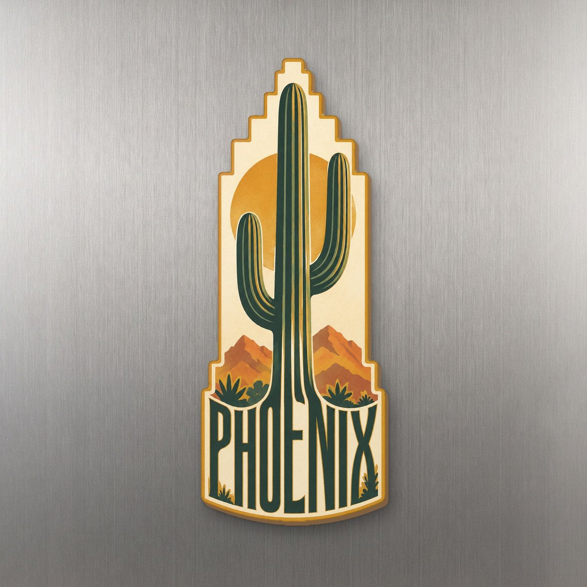 She's Choosing Phoenix Magnet | Typographic Illustration | S567-M