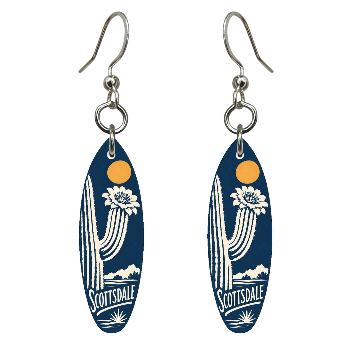 She's Choosing Scottsdale Earrings | Negative-Space Silhouette | S569