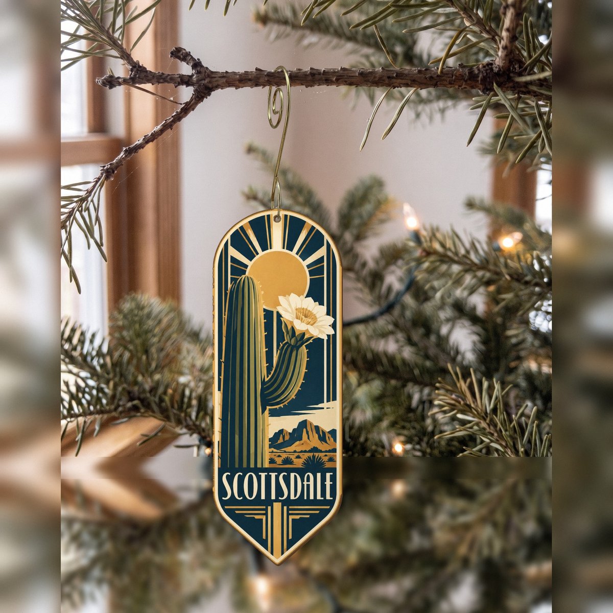 She's Choosing Scottsdale Ornament | Art Deco | S573-O