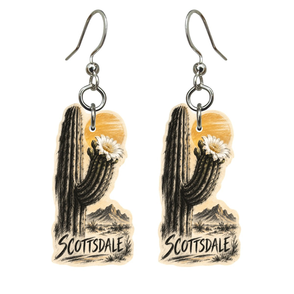 She's Choosing Scottsdale Earrings | Charcoal Gesture | S579