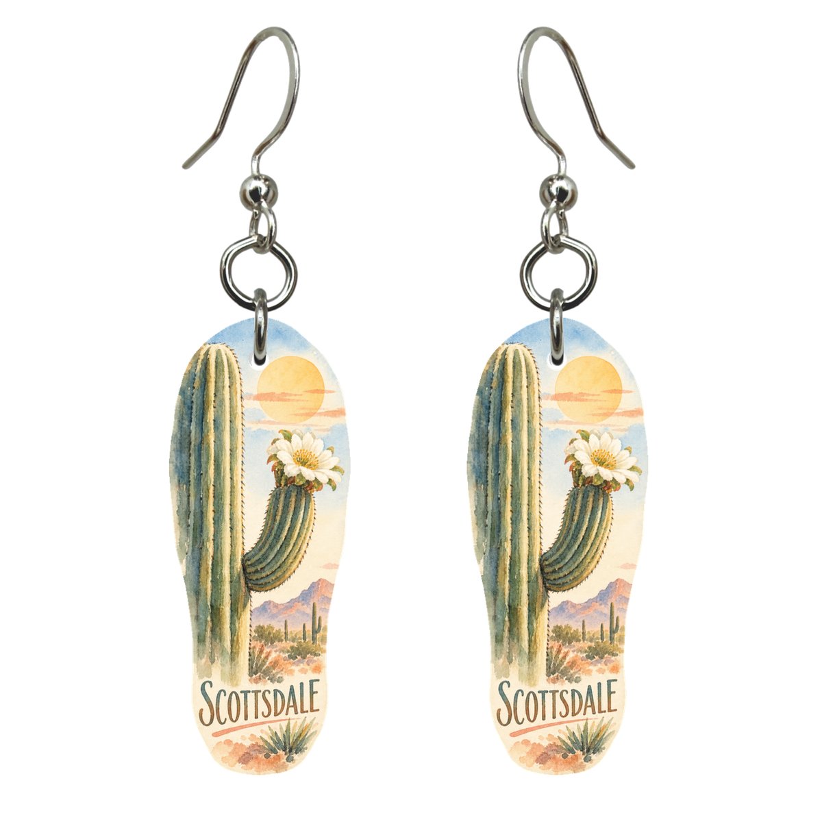 She's Choosing Scottsdale Earrings | Restrained Watercolor | S580