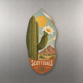She's Choosing Scottsdale Magnet | Naive Folk Painting | S582-M